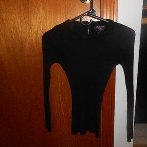 Black Sweater back zip